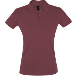 Sol's Women's Perfect Pique Short Sleeve Polo Shirt - Burgundy