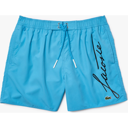 Lacoste Men's Signature Print Light Swimming Trunks