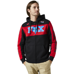 Fox Honda Zip Felpa - Nero-Rosso Dimensione Per Uomo