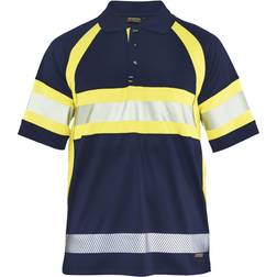 Blåkläder 3338 Hi-Vis Polo Shirt with UV-protection - Navy Blue/Hi-Vis Yellow