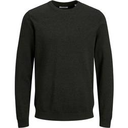 Jack & Jones Jjebasic Knit Crew Neck Noos Pull Forest Night/Detail