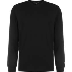 Base Black/White Longsleeve - Schwarz