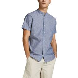 Jack & Jones Slim Fit Freizeithemd mit Kentkragen Marine