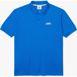 Lacoste Script Polo Shirt Bg3 - Silver Chine/White