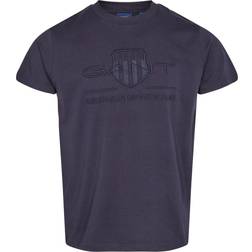 Gant Maglietta Regular Fit Tonal Shield - Bleu