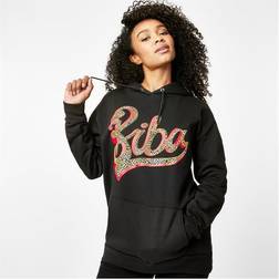 Biba Leopard Logo Hoodie - Sort