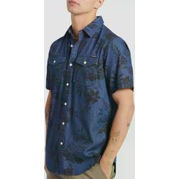 Superdry Denim Loom Short Sleeve Shirt