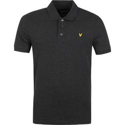 Lyle & Scott Men's Plain Polo Shirt - Charcoal Marl