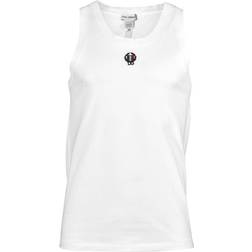 Dolce & Gabbana Two-Way Stretch Cotton Singlet With Patch White