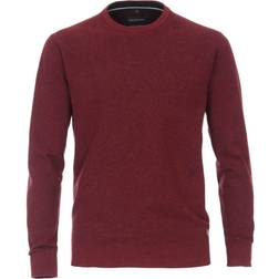 Casa Moda Pullover O-Neck Melange Burgundy