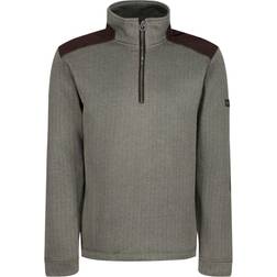 Regatta Mens Holbeck Half Zip Fleece Top - Bleu/Kaki/Noir