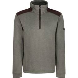 Regatta Top in Pile da Uomo Holbeck con Mezza Zip - Blu/Cachi/Nero