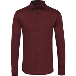 Chemise Moderne Kent Sans Repassage Violet Foncé Bordeaux taille