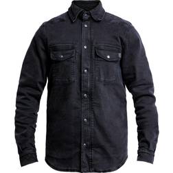 John Doe Motoshirt XTM Denim Motorcycle Shirt M - Black Herre