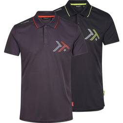 Regatta Pack Workwear Polo Shirts Blk/IronComb