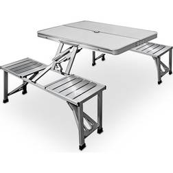 Deuba Alu Campingbord Med 4 Stole