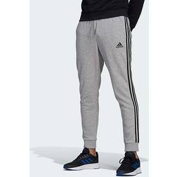 adidas Essentials Fleece Tapered Cuff Pants - Black/White