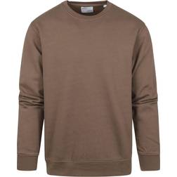 Colorful Standard Classic Organic Crew Mand Sweatshirts Ensfarvet hos Magasin Sandstone