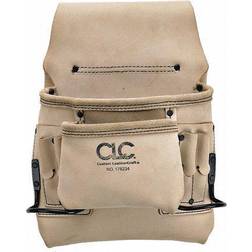 CLC 4.25 in. W x 13.5 in. H Leather Tool Bag 8 pocket Tan 1 pc