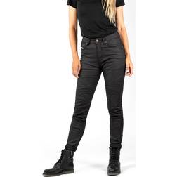 John Doe Betty Biker XTM Women Motorcycle Jeans, black