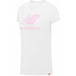 New Balance Essentials Stacked Logo Tee - Sea Salt