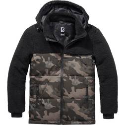 Brandit Jackson Teddy Jacket Men - Black/Dark Camo