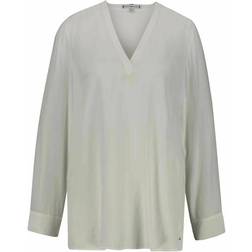 Tommy Hilfiger Viscose Solid V-Neck Blus