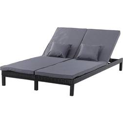 OutSunny Double Sun Lounger Grey