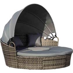 OutSunny PE Rattan Lounge Set Outdoor Sofa