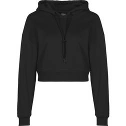 Urban Classics Women's Short Terry Hoody - Negro