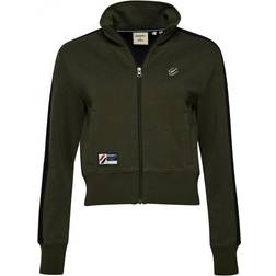 Superdry Code Track Half Zip Damen Sweatshirt - Dunkelgrün