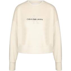 Calvin Klein Relaxed Monogram Towelling Sweatshirt