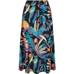 Urban Classics Viscose Midi Skirt - Blackfruity