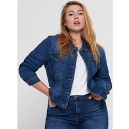 Only Chaqueta Vaquera Curvy MBD Medium Blue Denim Mujer - Multicolor