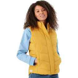 Joules Corsham Chevron Quilted Puffer Vest in Antique Antique