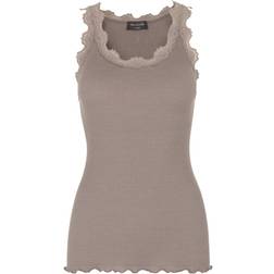 Rosemunde Iconic Silk Top - Dark Sand