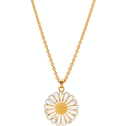 Lund Copenhagen Marguerit Collier Necklaces - Gold/White/Transparent