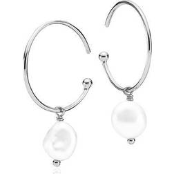 Izabel Camille Passion Earrings - Silver/Pearls