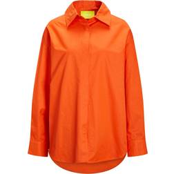 Jack & Jones Jxiva Oversized Shirt - Orange/Red Orange