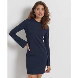 Superdry Vestido Corto Jersey Mini Verde Mujer