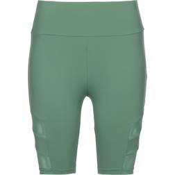 Urban Classics Short Taille Haute Femme Tech Mesh - Jaune