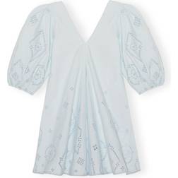 Ganni Broderie Anglaise Mini Dress