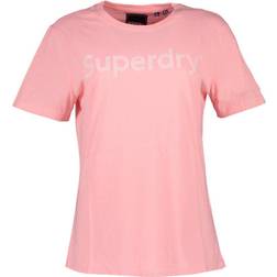 Superdry Regular Flock Short Sleeve T-shirt - Grau