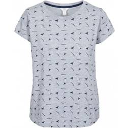 Trespass Womens Carolyn Short Sleeved Patterned T Shirt - Bleu Marine Chiné
