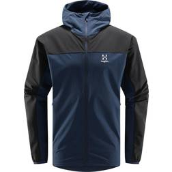 Haglöfs Morän Hood Jacket Men - Tarn Blue/True Black