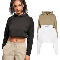 Urban Classics Oversized Cropped Hoody - Khaki