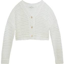Vince Kofta Crochet Cardigan Hvid, Dame