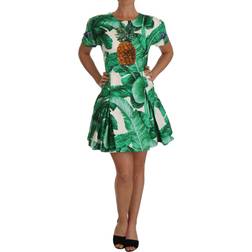 Dolce & Gabbana Banana Leaf Print Dress Grøn