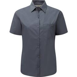Russell Chemisier À Manches Courtes - Femme - Bleu Clair