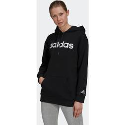 adidas Essentials Oversized Fleece Luvtröja Svart/Vit Dam